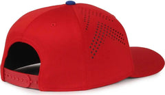OC Sports MLB-650 Performance Snapback Baseball Cap - Philadelphia Phillies - Red / One Size Fits Most