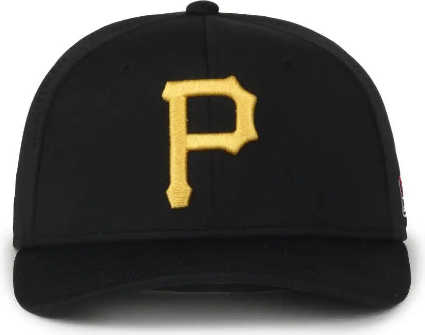 OC Sports MLB-650 Performance Snapback Baseball Cap - Pittsburgh Pirates - Black / One Size Fits Most