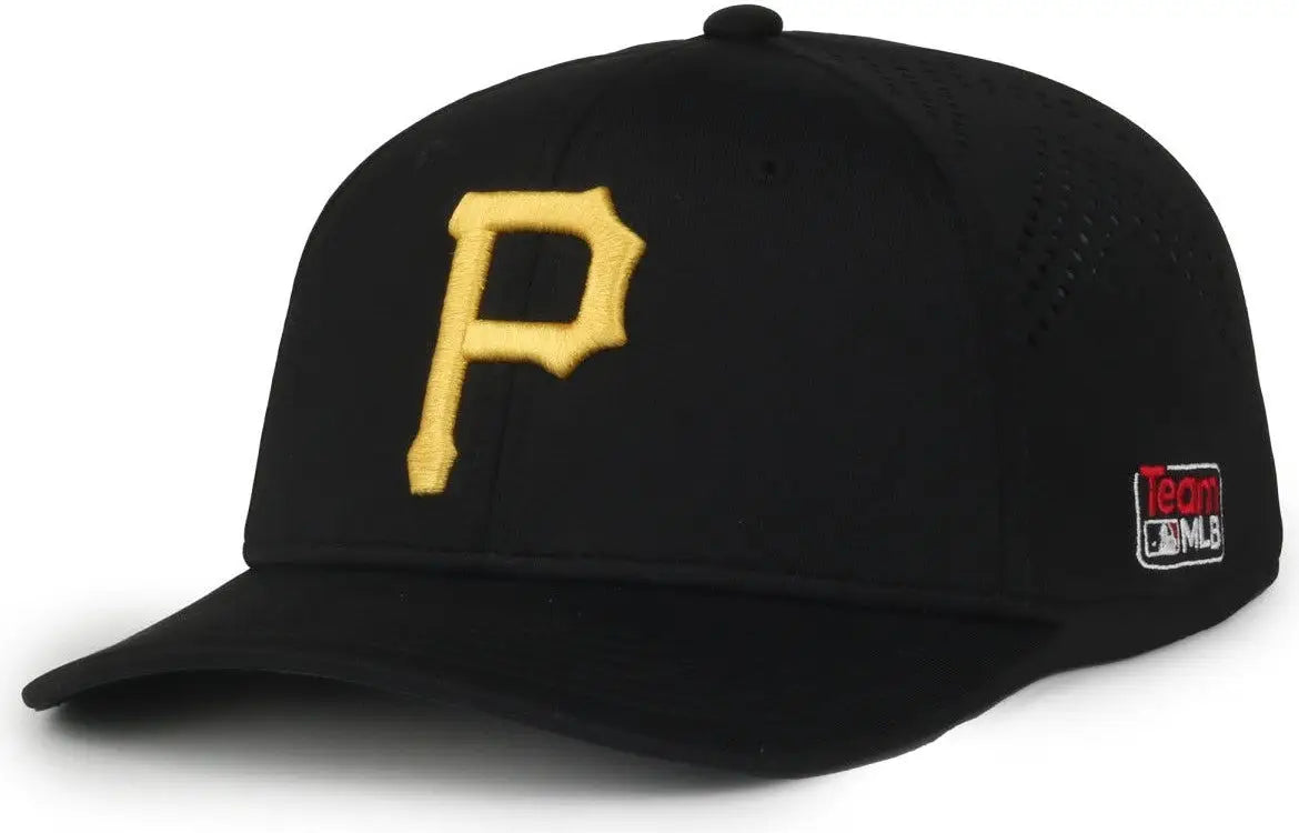 OC Sports MLB-650 Performance Snapback Baseball Cap - Pittsburgh Pirates - Black / One Size Fits Most