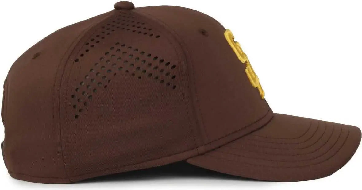 OC Sports MLB-650 Performance Snapback Baseball Cap - San Diego Padres - Brown / One Size Fits Most