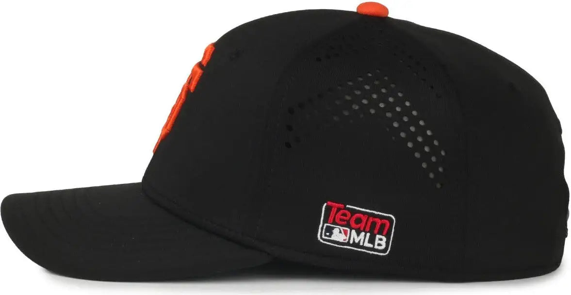 OC Sports MLB-650 Performance Snapback Baseball Cap - San Francisco Giants - Black / One Size Fits Most
