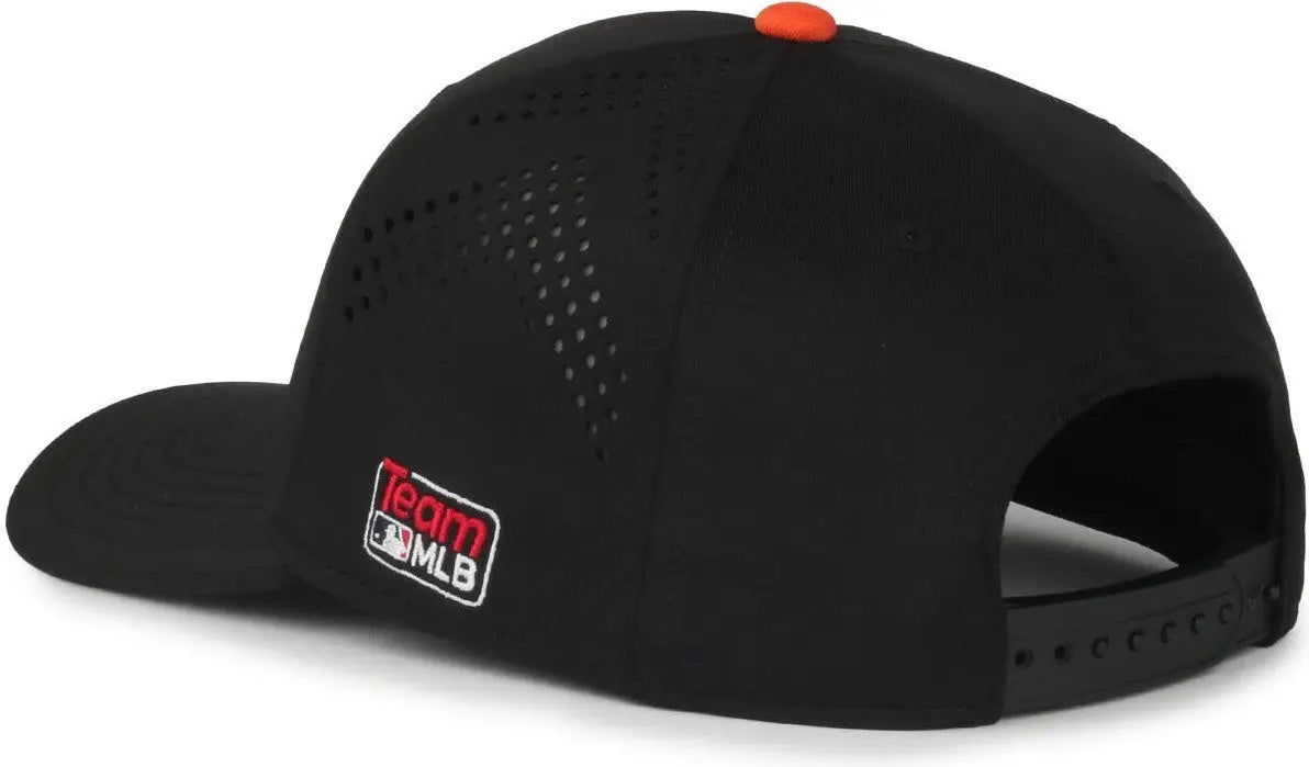 OC Sports MLB-650 Performance Snapback Baseball Cap - San Francisco Giants - Black / One Size Fits Most