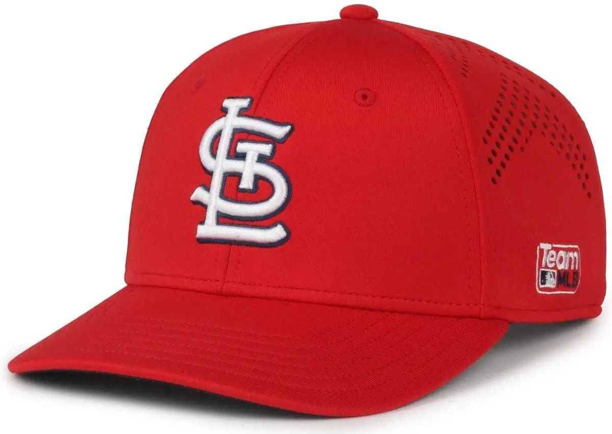OC Sports MLB-650 Performance Snapback Baseball Cap - St. Louis Cardinals - Red / One Size Fits Most