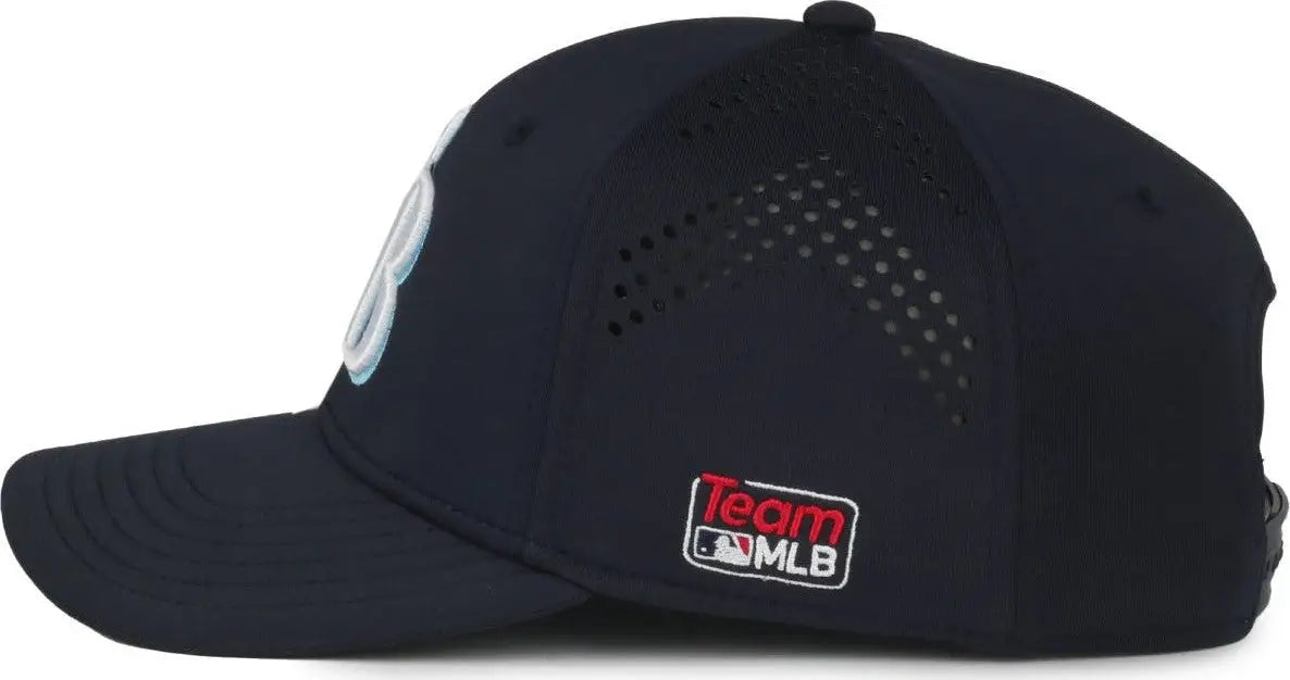 OC Sports MLB-650 Performance Snapback Baseball Cap - Tampa Bay Rays - Royal / One Size Fits Most