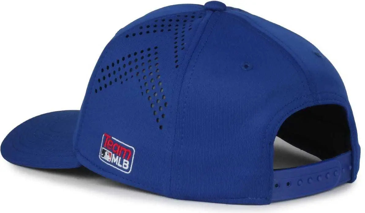 OC Sports MLB-650 Performance Snapback Baseball Cap - Texas Rangers - Royal / One Size Fits Most