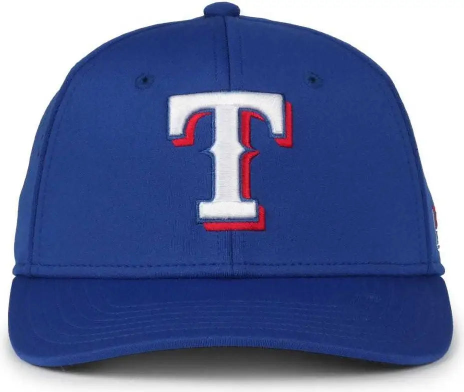 OC Sports MLB-650 Performance Snapback Baseball Cap - Texas Rangers - Royal / One Size Fits Most