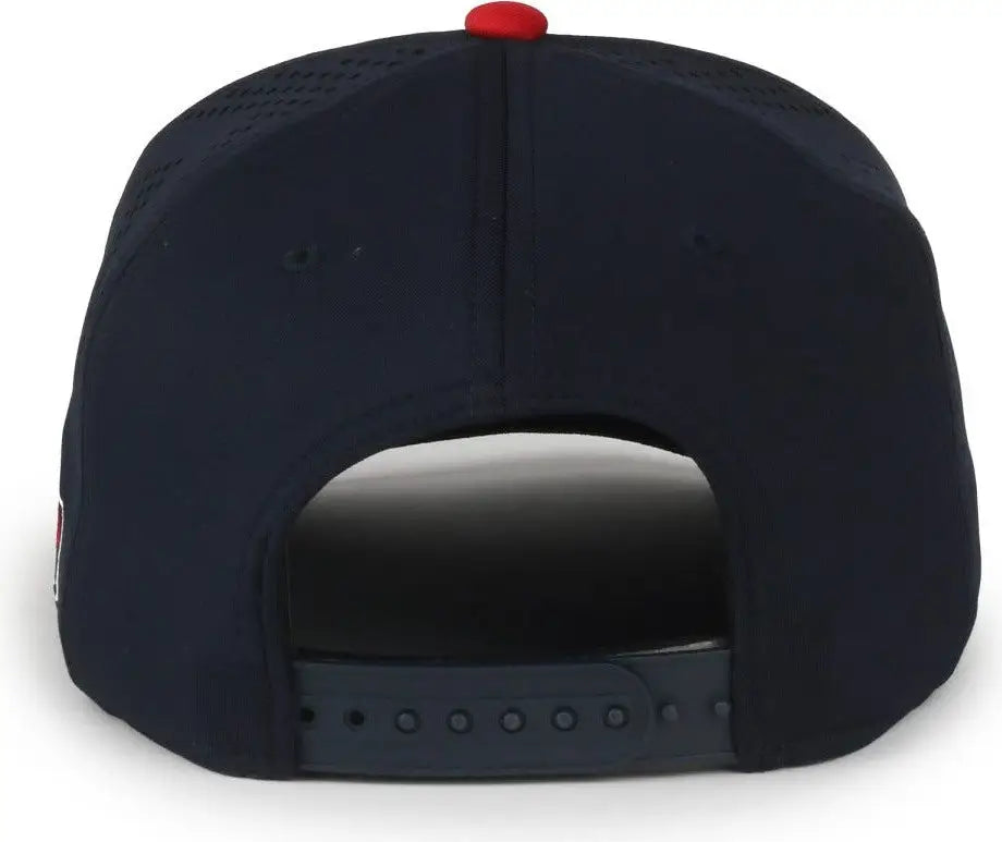 OC Sports MLB-650 Performance Snapback Baseball Cap - Washington National - White Navy Red / One Size Fits Most