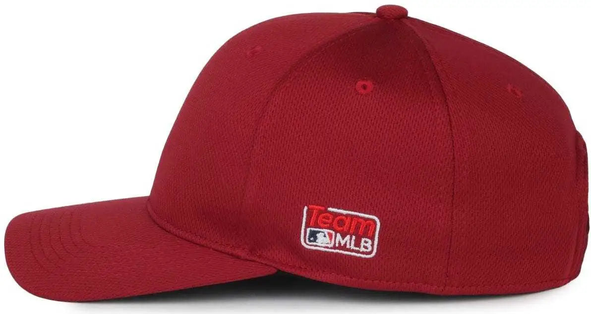 OC Sports MLB-850 Team MLB Logo Located on Left Temple Cap - Cardinal