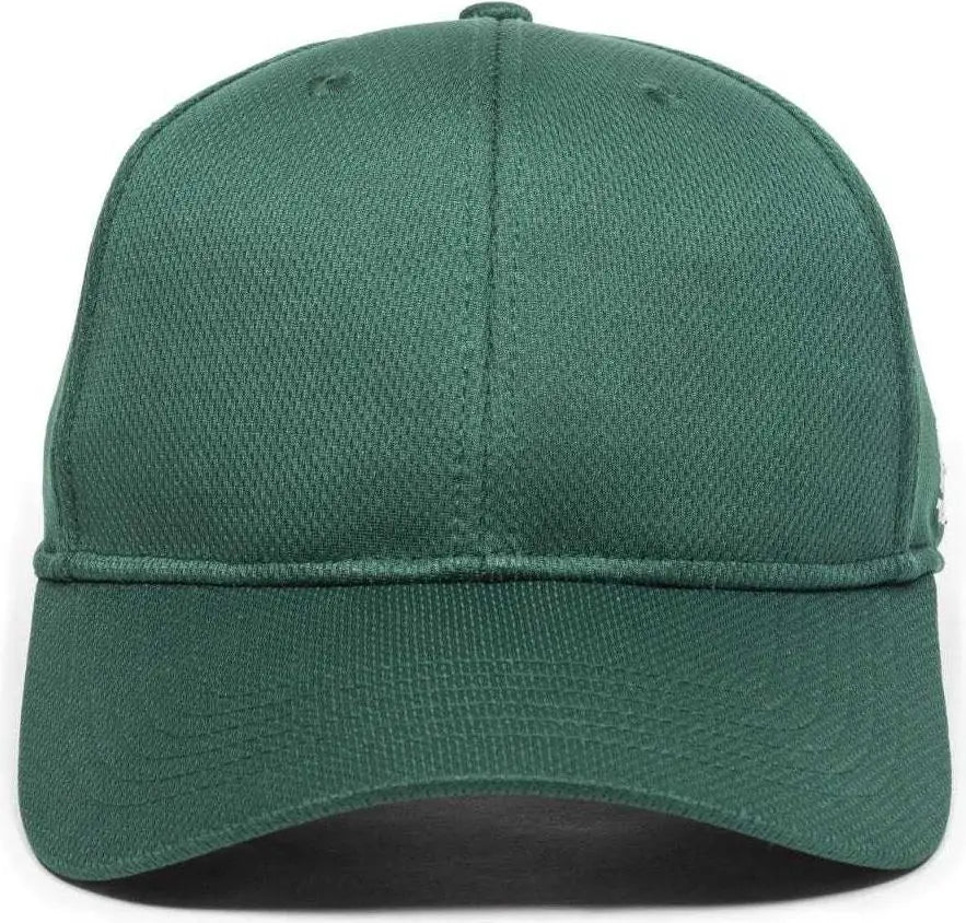 OC Sports MLB-850 Team MLB Logo Located on Left Temple Cap - Dark Green