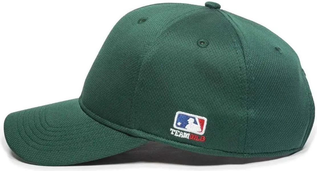 OC Sports MLB-850 Team MLB Logo Located on Left Temple Cap - Dark Green