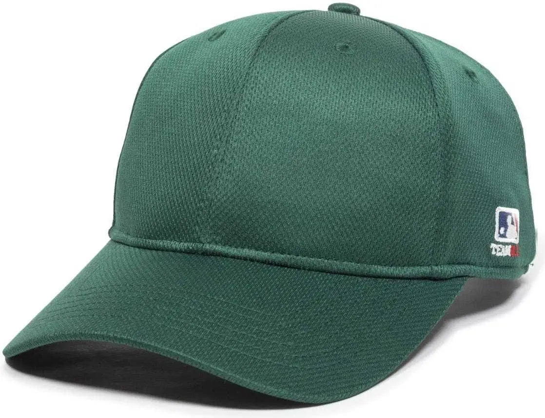 OC Sports MLB-850 Team MLB Logo Located on Left Temple Cap - Dark Green