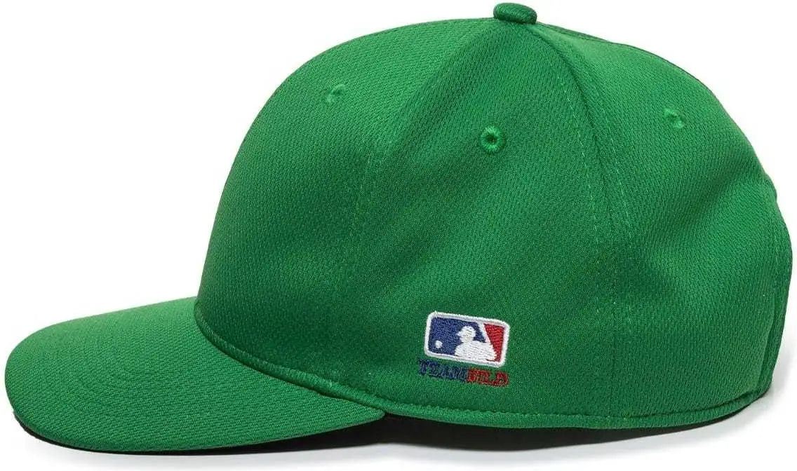 OC Sports MLB-850 Team MLB Logo Located on Left Temple Cap - Kelly Green