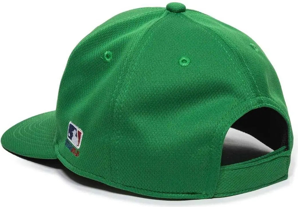 OC Sports MLB-850 Team MLB Logo Located on Left Temple Cap - Kelly Green
