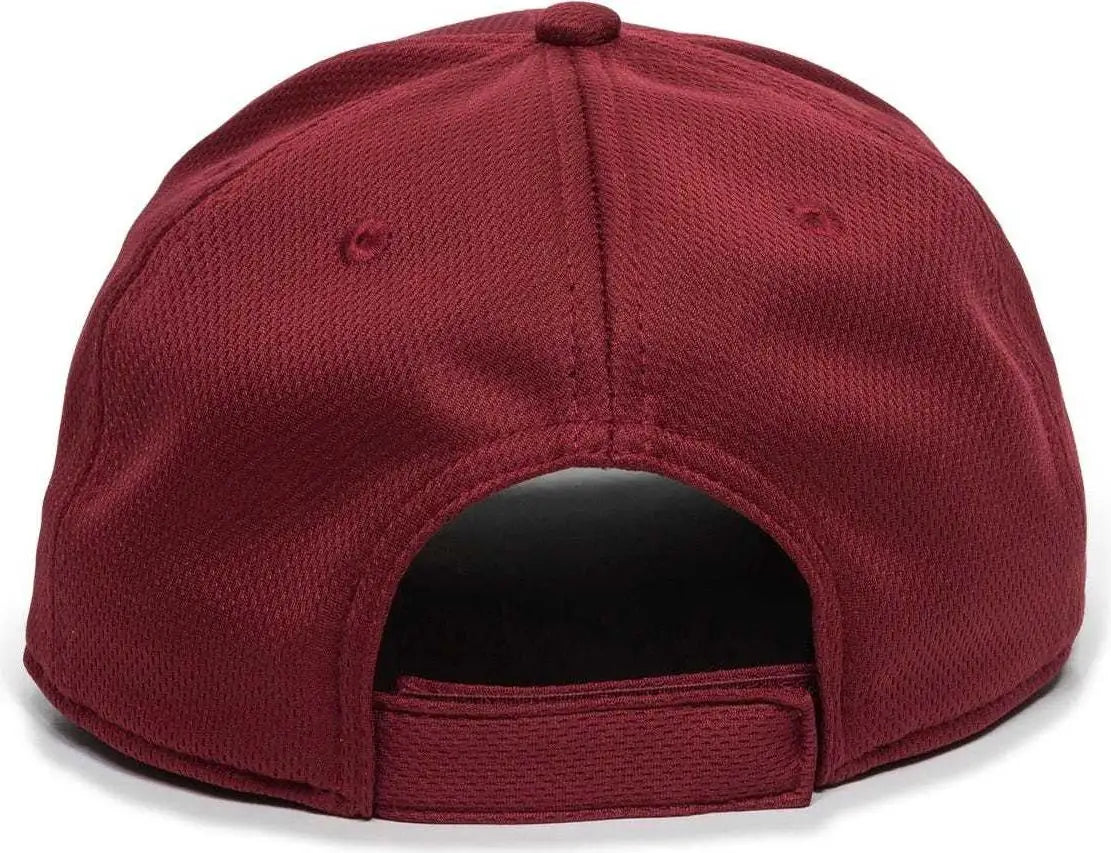 OC Sports MLB-850 Team MLB Logo Located on Left Temple Cap - Maroon