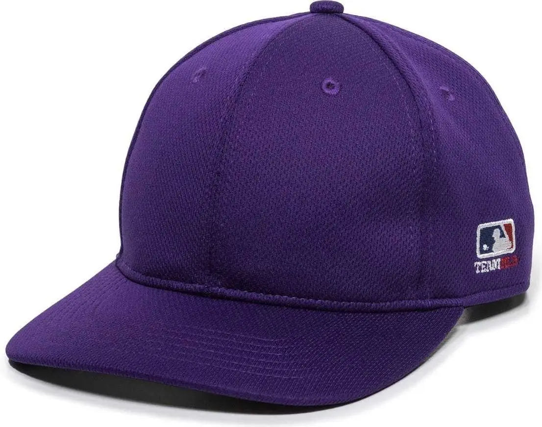 OC Sports MLB-850 Team MLB Logo Located on Left Temple Cap - Purple