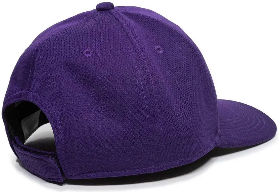 OC Sports MLB-850 Team MLB Logo Located on Left Temple Cap - Purple