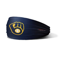 OC Sports MLB-HB Official MLB Youth Headband - Milwaukee Brewers - Navy / One Size Fits Most