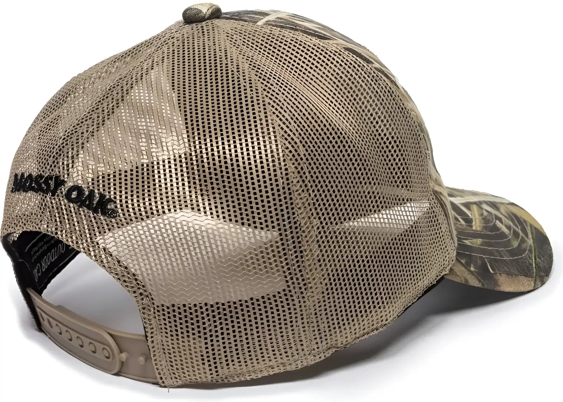 OC Sports MOFS38A Adjustable Mesh Back Cap - Mossy Oak Shadow Grass Blades Tan - Mossy Oak Shadow Grass Blades Tan / 6