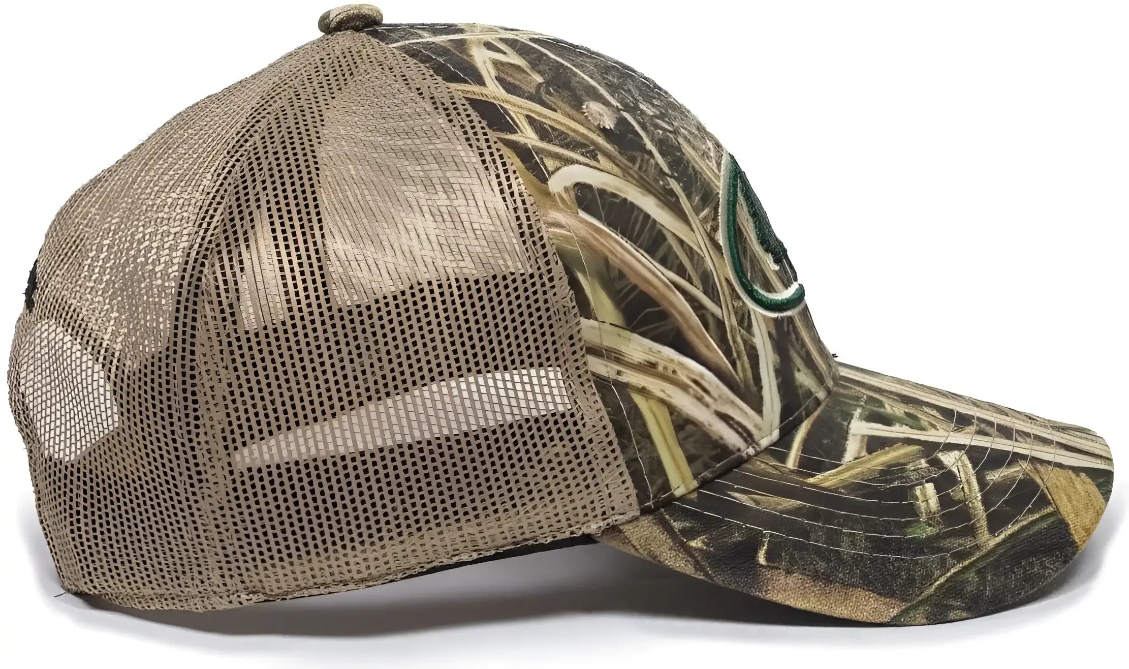 OC Sports MOFS38A Adjustable Mesh Back Cap - Mossy Oak Shadow Grass Blades Tan - Mossy Oak Shadow Grass Blades Tan / 6