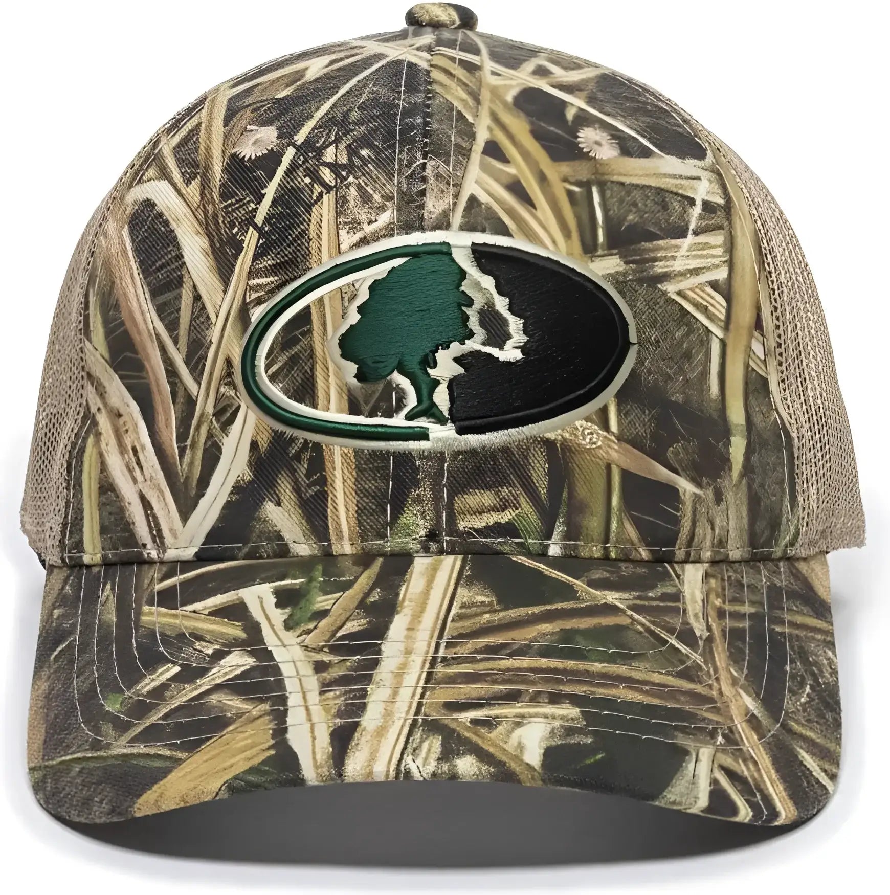 OC Sports MOFS38A Adjustable Mesh Back Cap - Mossy Oak Shadow Grass Blades Tan - Mossy Oak Shadow Grass Blades Tan / 6