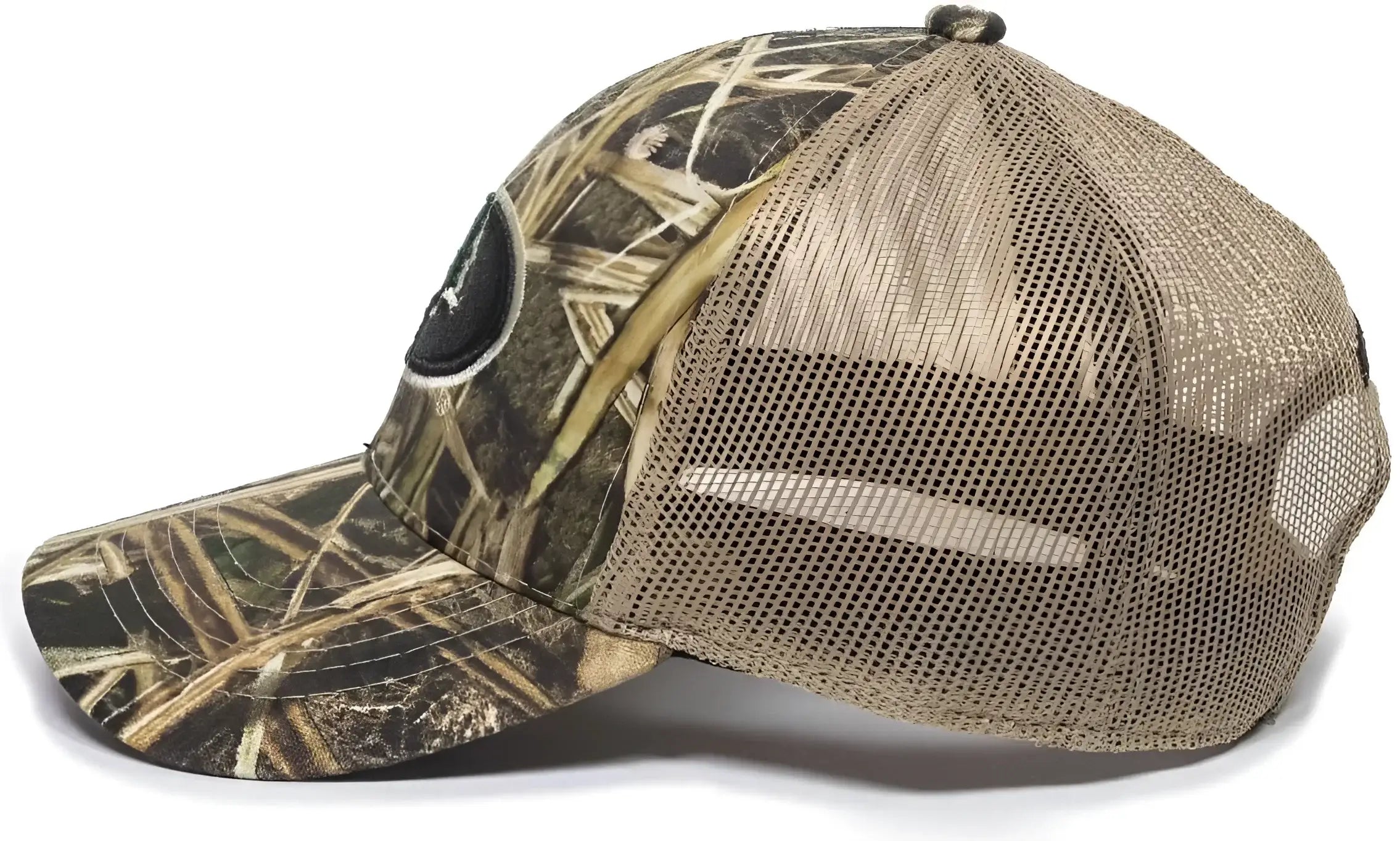 OC Sports MOFS38A Adjustable Mesh Back Cap - Mossy Oak Shadow Grass Blades Tan - Mossy Oak Shadow Grass Blades Tan / 6