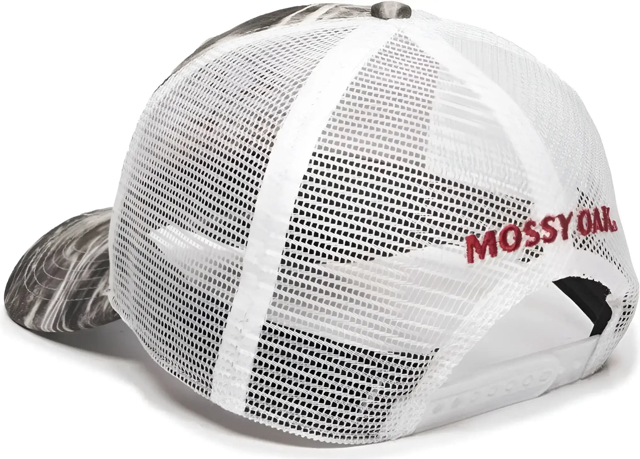 OC Sports MOFS44A Mossey Oak Fishing Cap Mesh Back - Mossy Oak Elements Agua Manta White - Mossy Oak White / 6 7/8’’