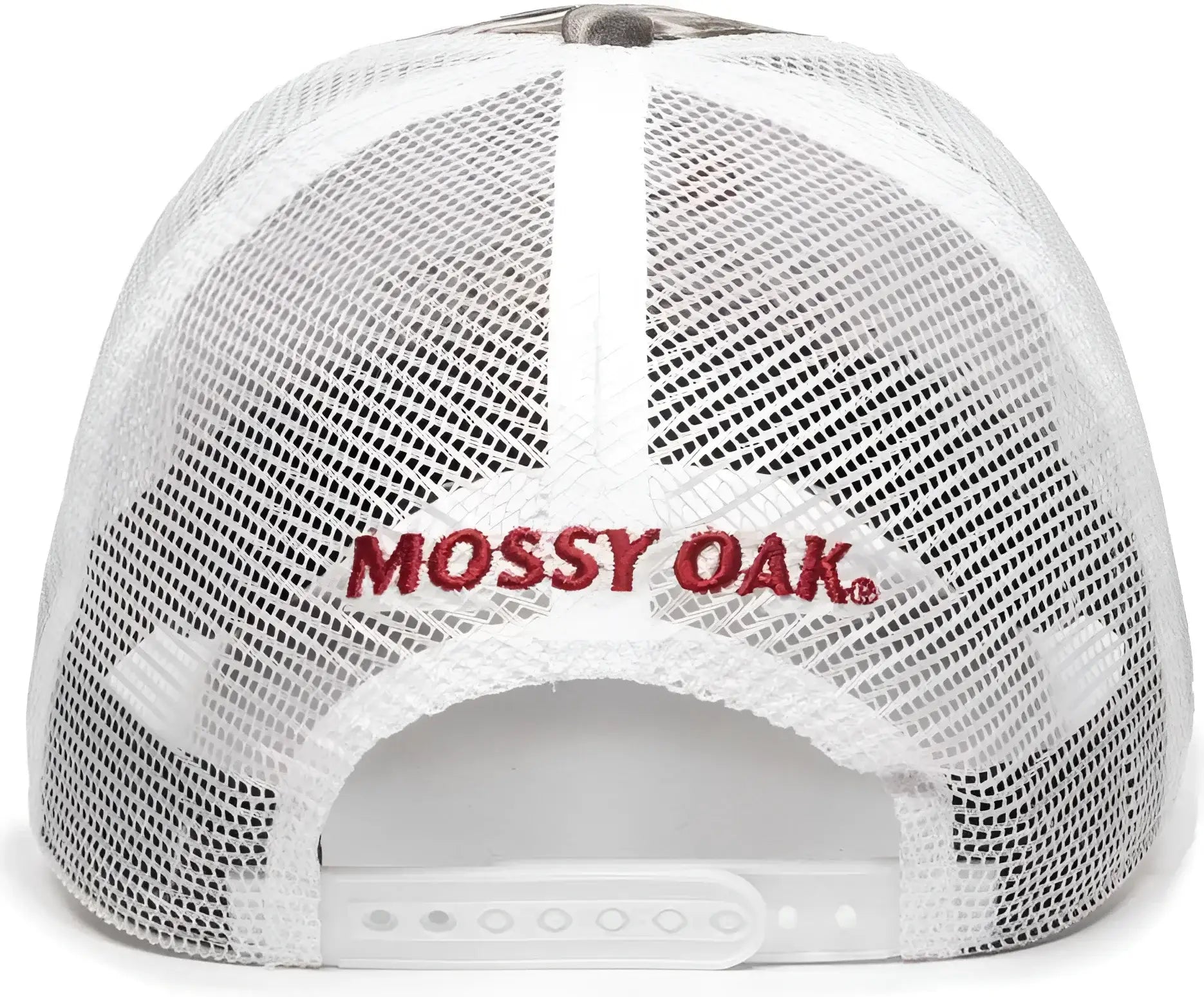 OC Sports MOFS44A Mossey Oak Fishing Cap Mesh Back - Mossy Oak Elements Agua Manta White - Mossy Oak White / 6 7/8’’