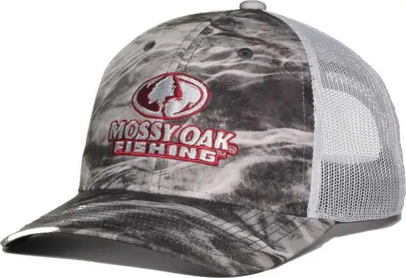OC Sports MOFS44B Mossey Oak Fishing Cap Pro Crown - Mossy Oak Manta White - Mossy Oak White / OSFM