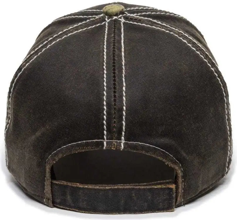 OC Sports MOFS46A Mossey Oak Hard Pigment-Dyed Twill Cap - Brown Mossy Oak Break-Up Country - Brown Mossy Oak / 6 7/8’’