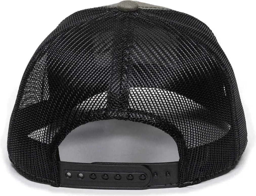 OC Sports MOFS47A Mossey Oak Garment Washed Cotton Twill Cap - Olive Black - Olive Black / 6 7/8’’ - 7 1/2’’