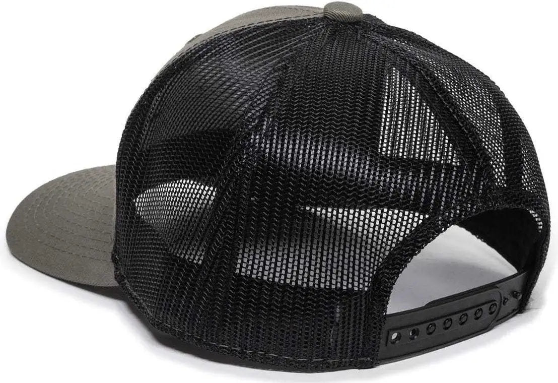 OC Sports MOFS47A Mossey Oak Garment Washed Cotton Twill Cap - Olive Black - Olive Black / 6 7/8’’ - 7 1/2’’