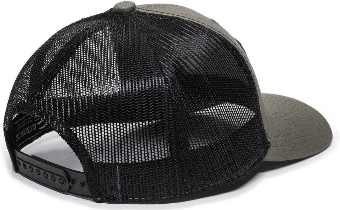 OC Sports MOFS47A Mossey Oak Garment Washed Cotton Twill Cap - Olive Black - Olive Black / 6 7/8’’ - 7 1/2’’