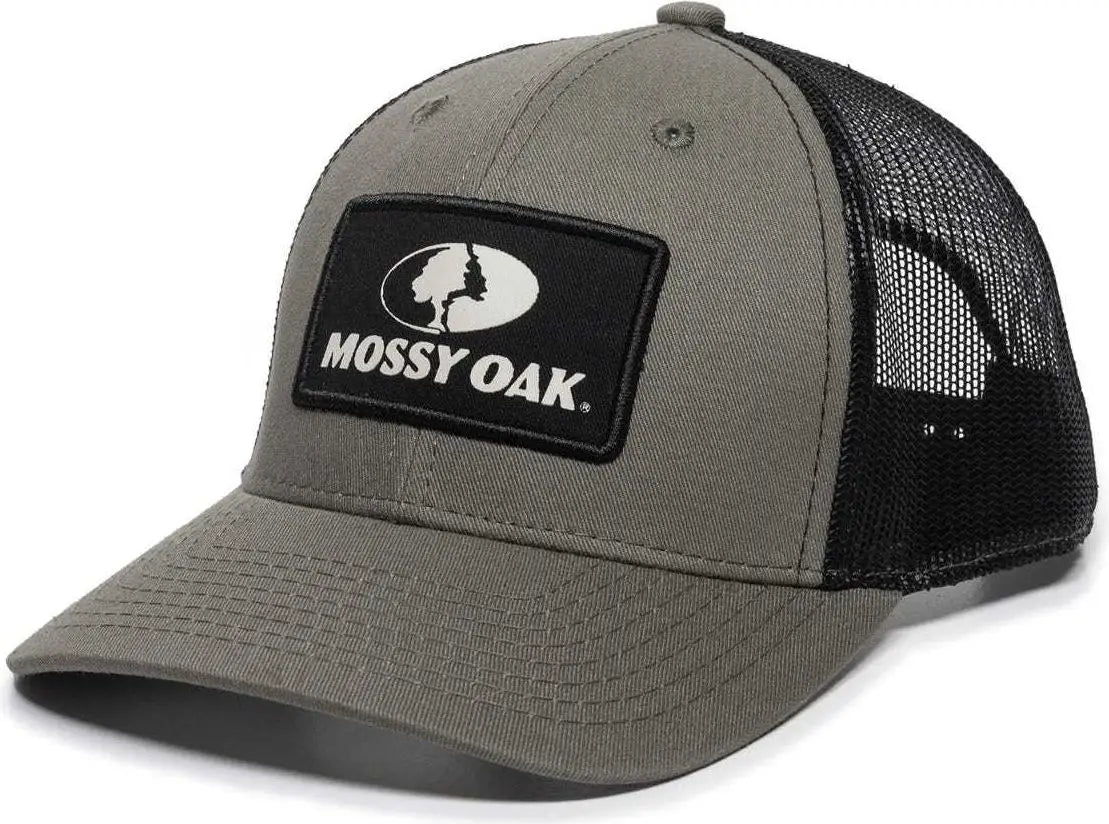 OC Sports MOFS47A Mossey Oak Garment Washed Cotton Twill Cap - Olive Black - Olive Black / 6 7/8’’ - 7 1/2’’