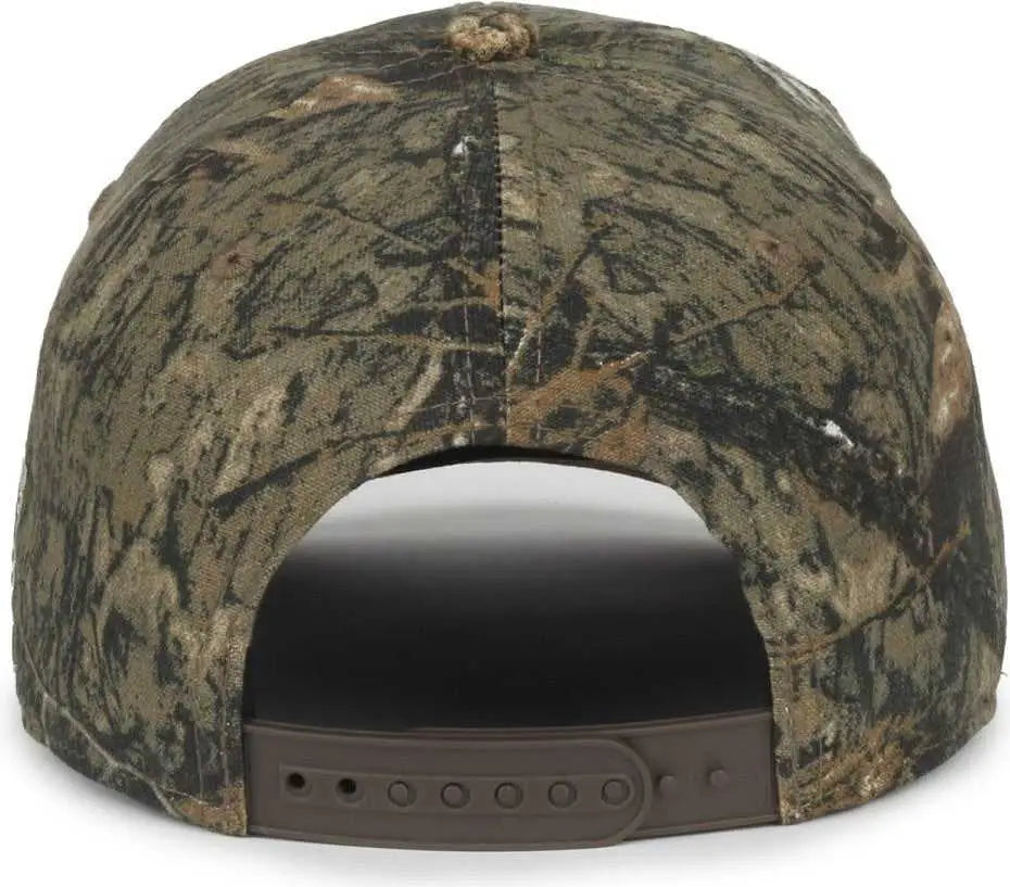 OC Sports MOFS52 Mossy Oak Pro Crown USA Flag Cap - Mossy Oak Country Dna - Mossy Oak / OSFM