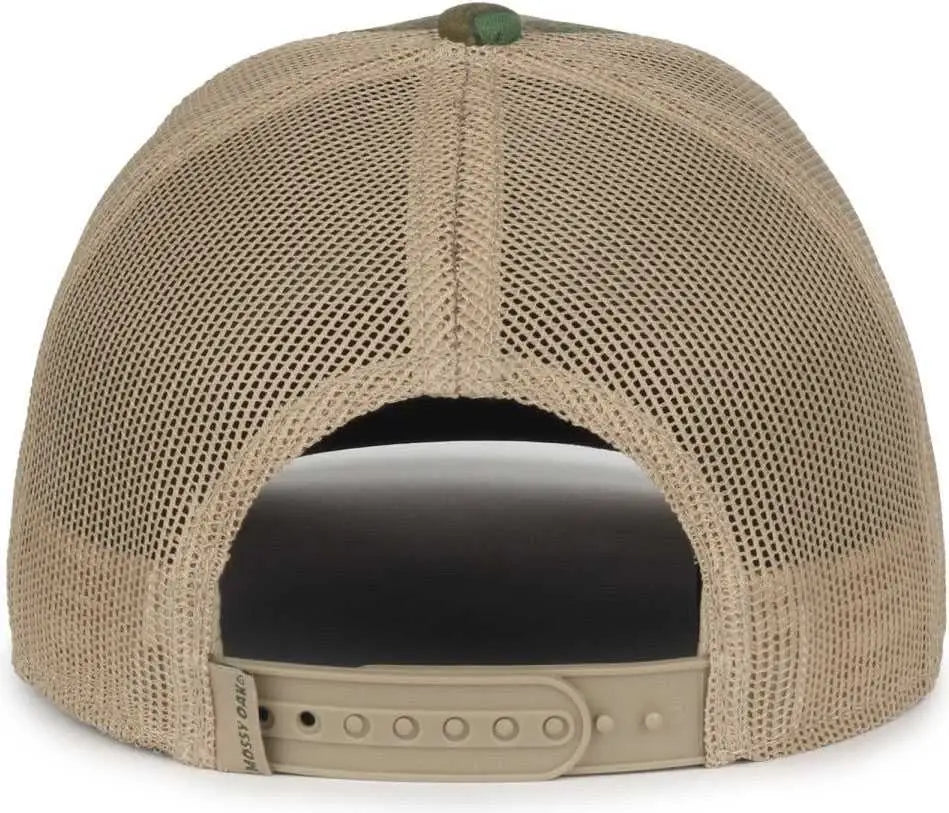 OC Sports MOFS53 Mossy Oak Green Leaf Cap -Mossy Oak Greenleaf Tan - Mossy Oak Tan / OSFM