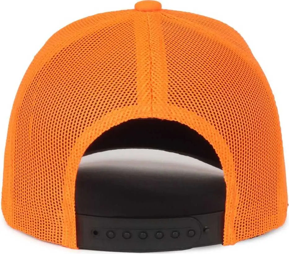 OC Sports MOFS58 Mossy Oak Solid Blaze Pro Crown Cap -Blaze Blaze - Blaze / OSFM