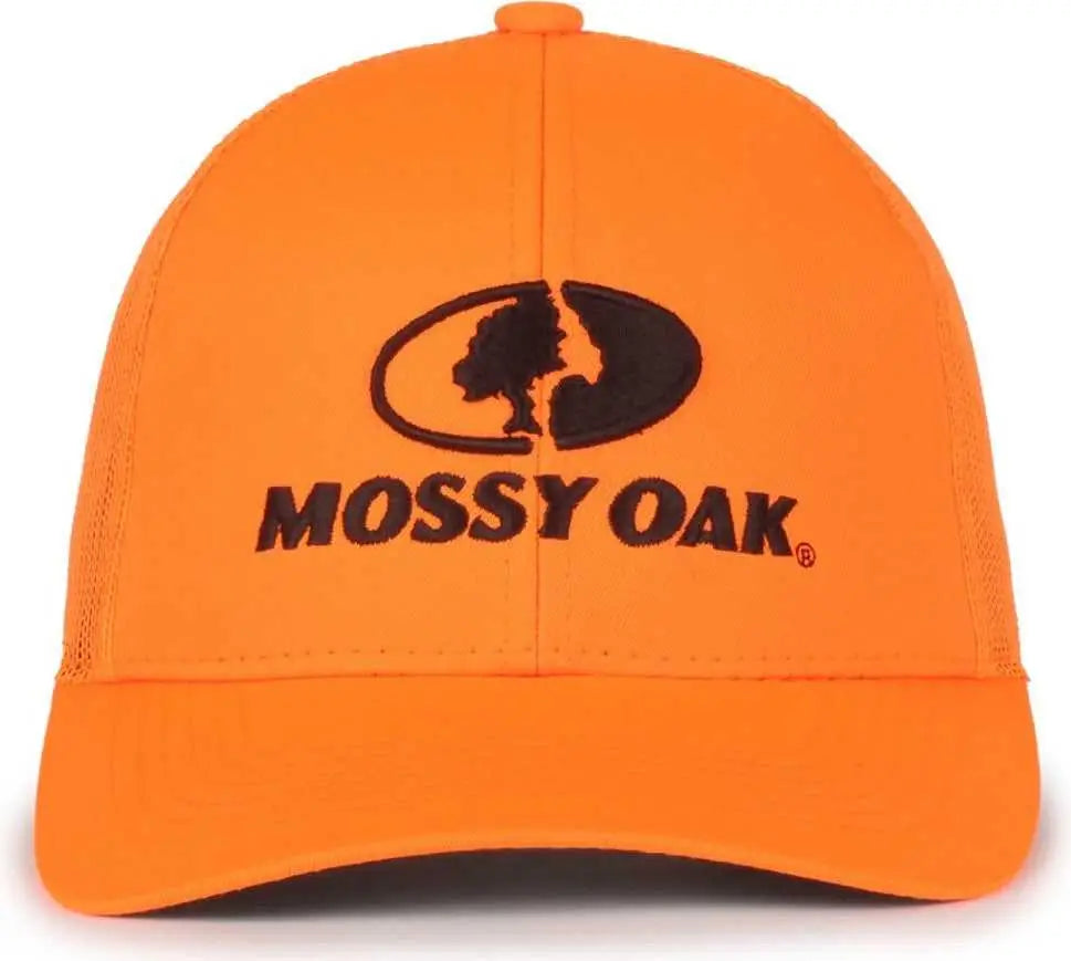 OC Sports MOFS58 Mossy Oak Solid Blaze Pro Crown Cap -Blaze Blaze - Blaze / OSFM