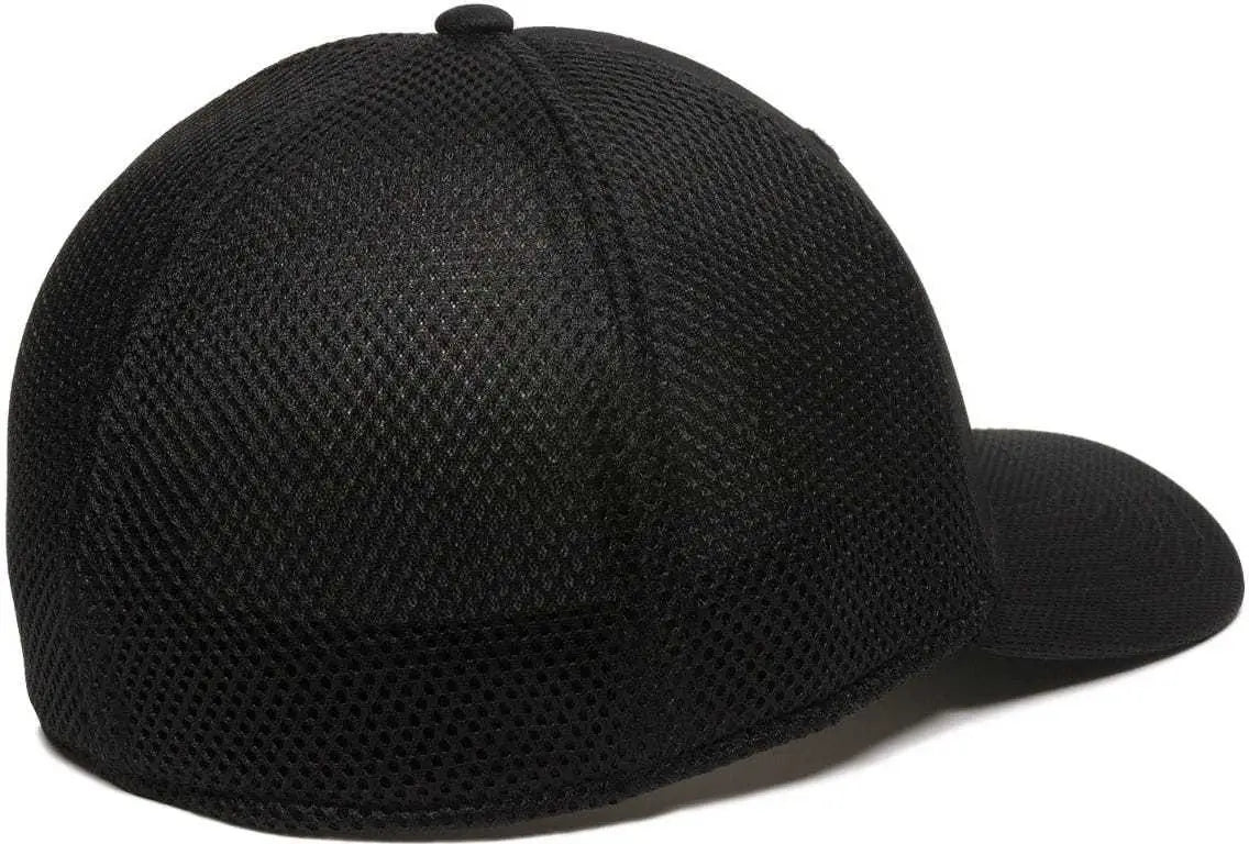 OC Sports MWS1125 Proflex Fit Sandwich Mesh Ball Cap - Black