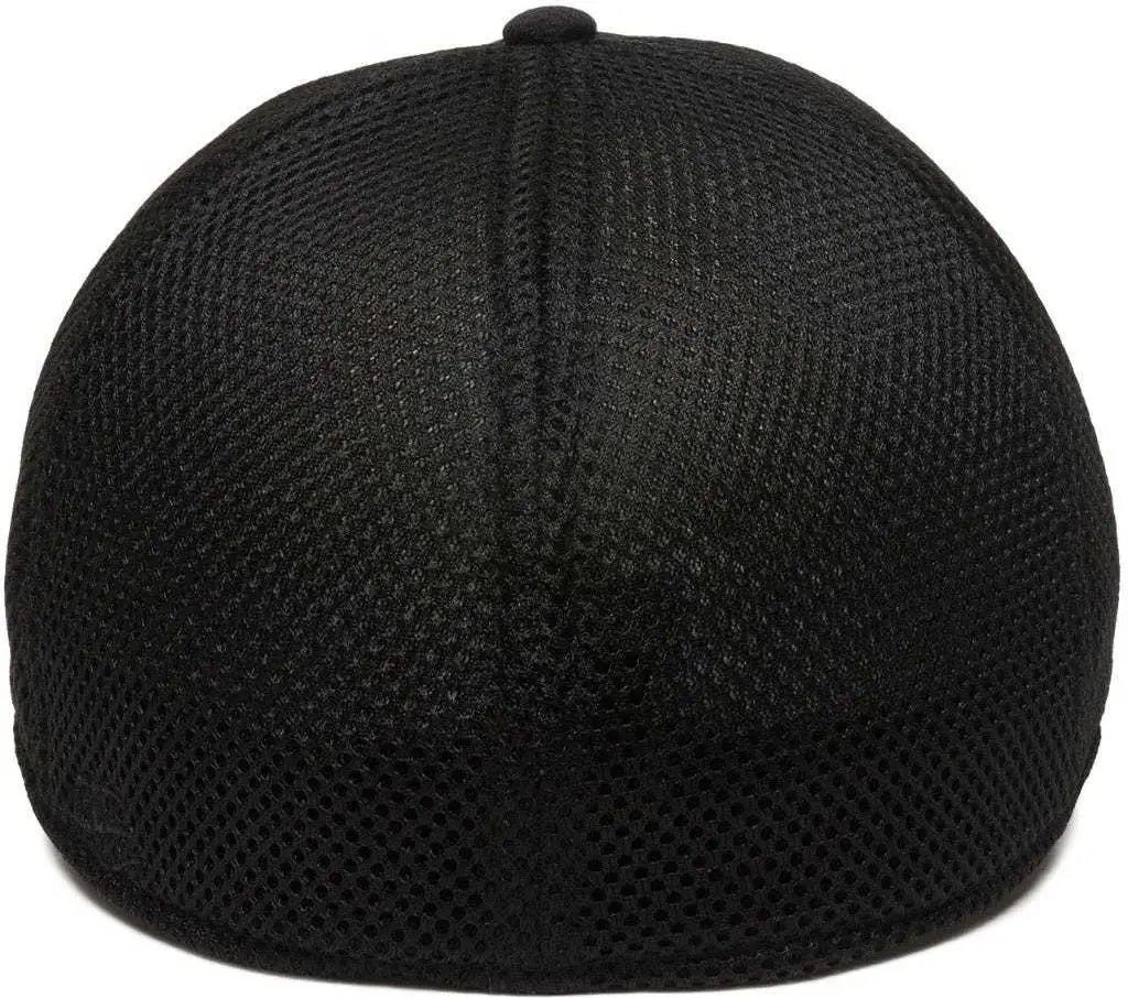 OC Sports MWS1125 Proflex Fit Sandwich Mesh Ball Cap - Black