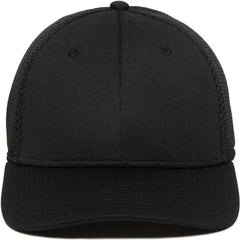OC Sports MWS1125 Proflex Fit Sandwich Mesh Ball Cap - Black