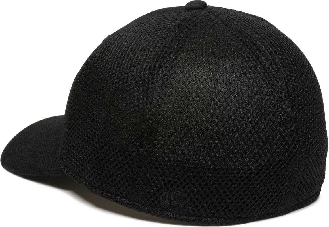 OC Sports MWS1125 Proflex Fit Sandwich Mesh Ball Cap - Black