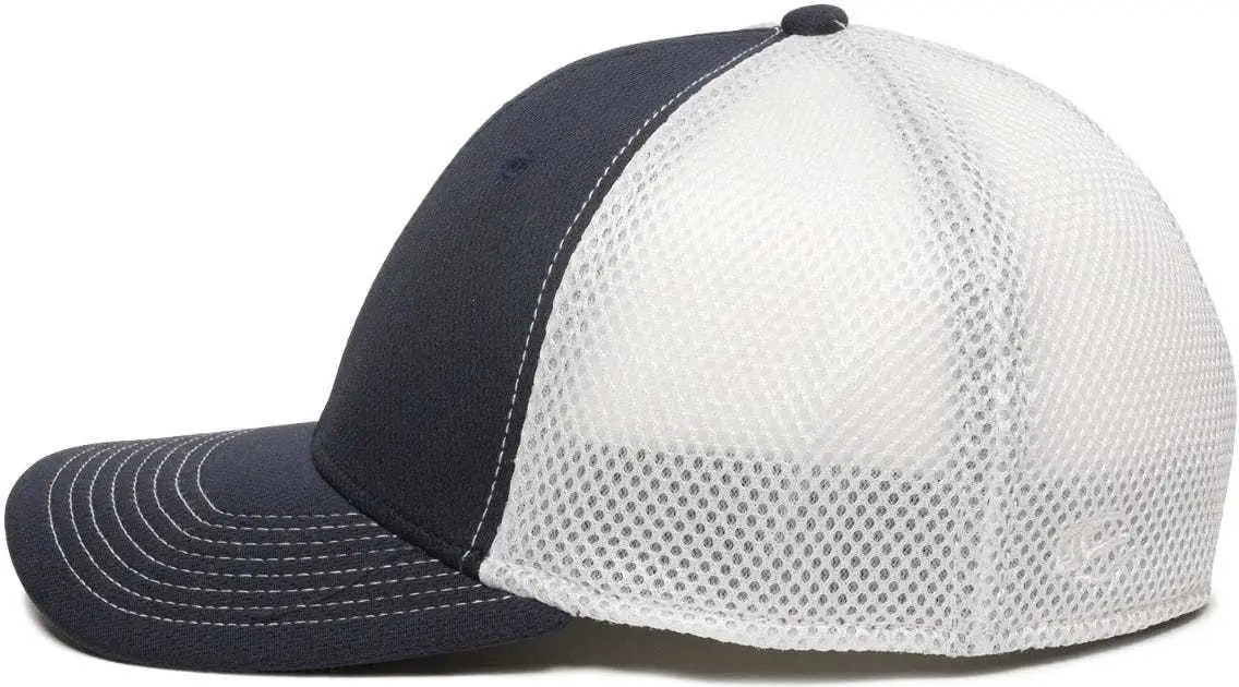 OC Sports MWS1125 Proflex Fit Sandwich Mesh Ball Cap - Navy White