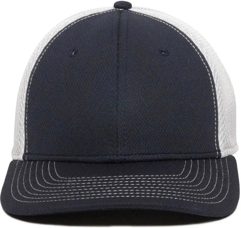 OC Sports MWS1125 Proflex Fit Sandwich Mesh Ball Cap - Navy White