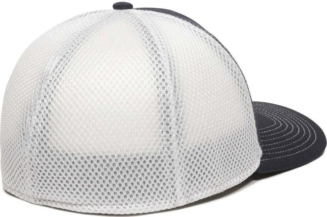 OC Sports MWS1125 Proflex Fit Sandwich Mesh Ball Cap - Navy White