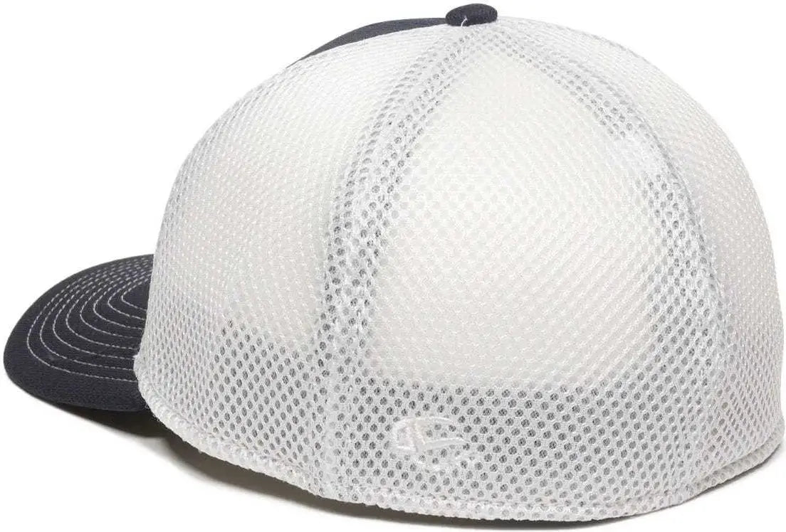 OC Sports MWS1125 Proflex Fit Sandwich Mesh Ball Cap - Navy White