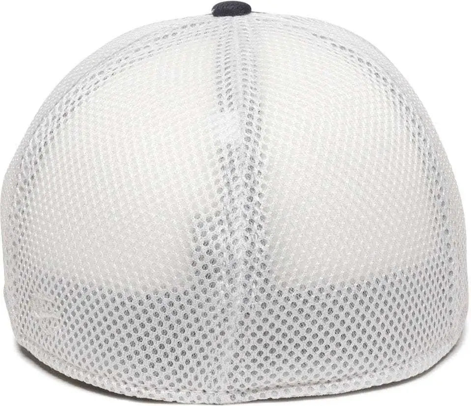 OC Sports MWS1125 Proflex Fit Sandwich Mesh Ball Cap - Navy White
