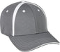 OC Sports MWS1465I Proflex ProTech Q3 Fabric Cap - Graphite White - Dark Gray White / 6 3/8’’ - 6 3/4’’