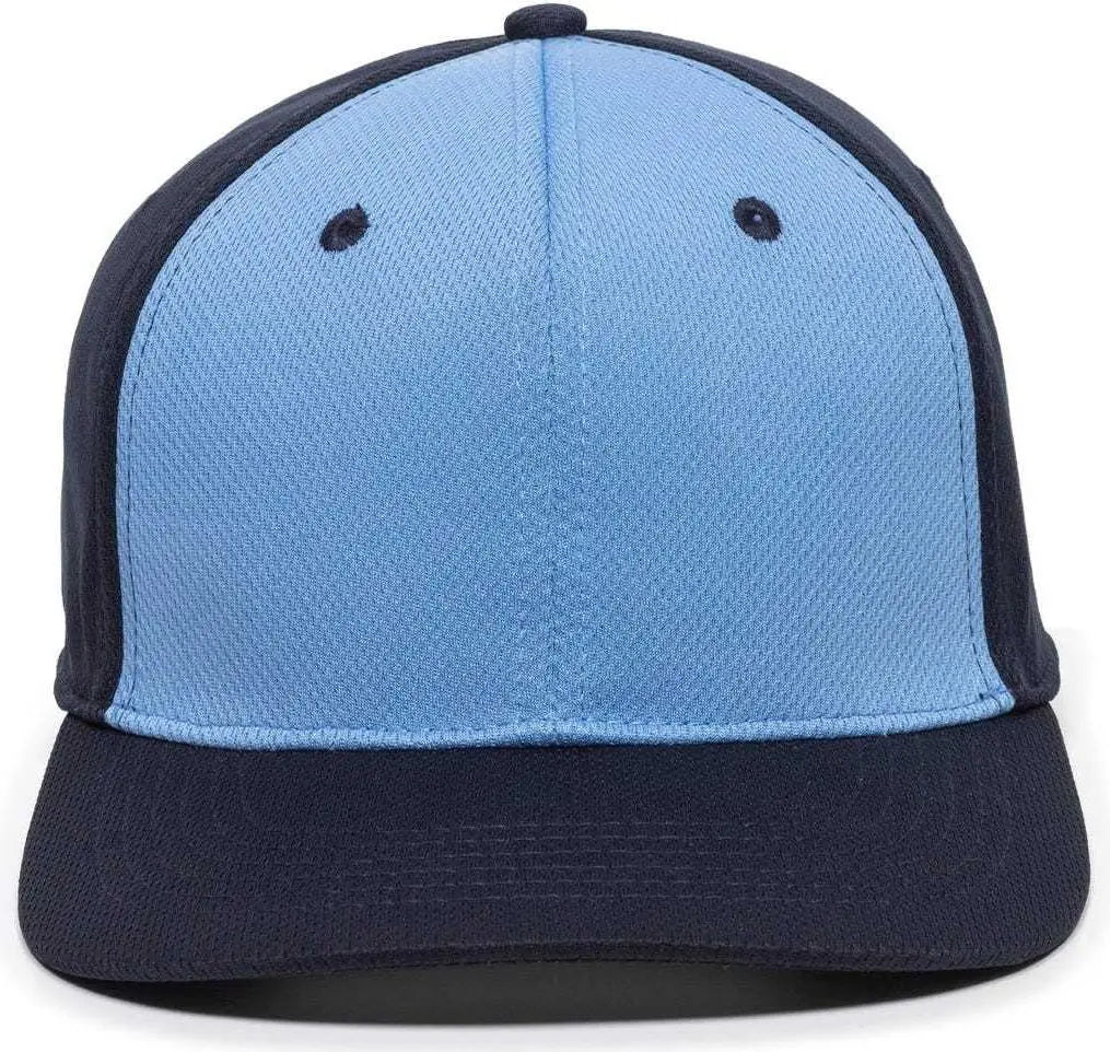 OC Sports MWS25 Anti-Glare Undervisor Cap -Columbia Blue Navy Navy