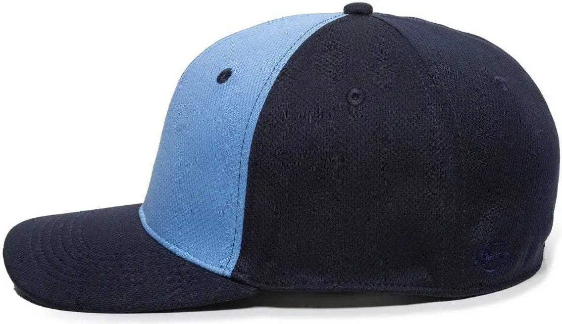 OC Sports MWS25 Anti-Glare Undervisor Cap -Columbia Blue Navy Navy