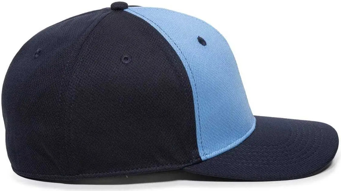 OC Sports MWS25 Anti-Glare Undervisor Cap -Columbia Blue Navy Navy